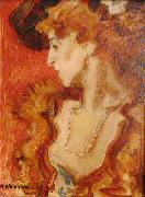 unknow artist Red Lady or The Lady in Red painting